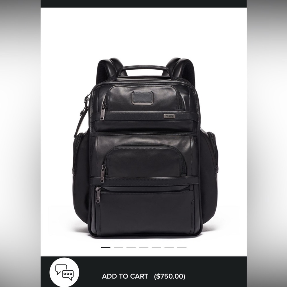 Alpha TUMI Brief Pack- leather backpack